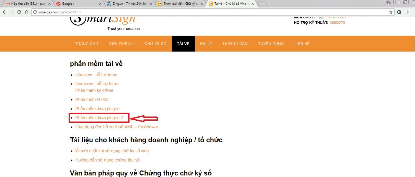 Chữ ký số NC-CA